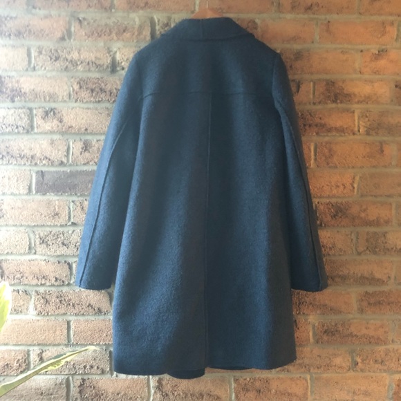 ESPIRT | Blue teal water fall wool light jacket - Picture 9 of 15